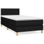 Giroletto a Molle con Materasso Nero 80x200 cm inTessuto