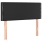Giroletto a Molle con Materasso Nero 100x200 cm in Similpelle