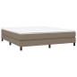 Giroletto a Molle con Materasso Tortora 180x200 cm in Tessuto
