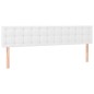 vidaXL Giroletto a Molle con Materasso Bianco 200x200cm in Similpelle