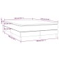 Giroletto a Molle con Materasso Grigio Chiaro 140x190cm Tessuto
