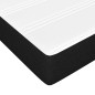 vidaXL Giroletto a Molle con Materasso Nero 90x200 cm in Tessuto
