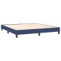 Giroletto a Molle con Materasso Blu 180x200 cm in Tessuto