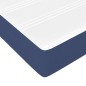 Giroletto a Molle con Materasso Blu 120x200 cm in Tessuto