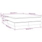 vidaXL Giroletto a Molle con Materasso Grigio 140x190 cm in Similpelle