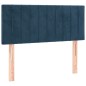 vidaXL Giroletto a Molle con Materasso Blu Scuro 80x200 cm in Velluto