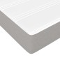 vidaXL Giroletto a Molle con Materasso Grigio Chiaro 90x190 cm Tessuto