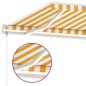 Tenda Automatica con Sensore Vento LED 450x300 cm Gialla Bianca Tenda Automatica con Sensore Vento LED 450x300 cm Gialla Bianca