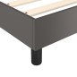 vidaXL Giroletto a Molle con Materasso Grgio 200x200 cm in Similpelle