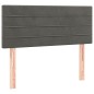 Giroletto a Molle con Materasso Grigio Scuro 80x200 cm Velluto