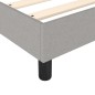 vidaXL Giroletto a Molle con Materasso Grigio Chiaro 140x200cm Tessuto