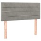 vidaXL Giroletto a Molle con Materasso Grigio Chiaro 100x200cm Velluto