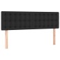 vidaXL Giroletto a Molle con Materasso Nero 140x190 cm in Similpelle