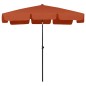 Ombrellone da Spiaggia Terracotta 200x125 cm Ombrellone da Spiaggia Terracotta 200x125 cm