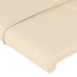 Testiera 2 pz Crema 100x5x78/88 cm in Tessuto Testiera 2 pz Crema 100x5x78/88 cm in Tessuto