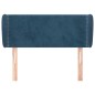 Testiera ad Orecchio Blu Scuro 83x23x78/88 cm in Velluto