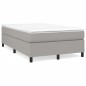 Giroletto a Molle con Materasso Grigio Chiaro 120x200cm Tessuto