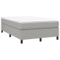Giroletto a Molle con Materasso Grigio Chiaro 120x200cm Tessuto