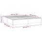 vidaXL Giroletto a Molle con Materasso Marrone Scuro 180x200cm Tessuto