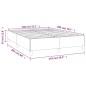 vidaXL Giroletto a Molle con Materasso Tortora 140x200 cm in Tessuto
