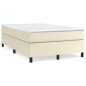 Giroletto a Molle con Materasso Crema 120x200 cm in Similpelle