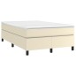 Giroletto a Molle con Materasso Crema 120x200 cm in Similpelle
