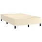 Giroletto a Molle con Materasso Crema 120x200 cm in Similpelle