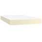 Giroletto a Molle con Materasso Crema 120x200 cm in Similpelle