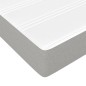 vidaXL Giroletto a Molle con Materasso Grigio Chiaro 140x190cm Tessuto