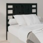 Testiera per Letto Nera 106x4x100 cm in Legno Massello di Pino Testiera per Letto Nera 106x4x100 cm in Legno Massello di Pino