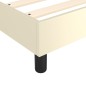 Giroletto a Molle con Materasso Crema 200x200 cm in Similpelle