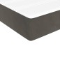 vidaXL Giroletto a Molle con Materasso Grigio Scuro 80x200 cm Velluto