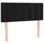 vidaXL Giroletto a Molle con Materasso Nero 100x200 cm in Velluto