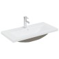 Mobile da Bagno con Lavabo Integrato Bianco in Truciolato Mobile da Bagno con Lavabo Integrato Bianco in Truciolato