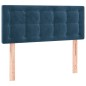 vidaXL Giroletto a Molle con Materasso Blu Scuro 90x190 cm in Velluto