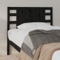 Testiera per Letto Nera 106x4x100 cm in Legno Massello di Pino Testiera per Letto Nera 106x4x100 cm in Legno Massello di Pino