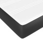 vidaXL Giroletto a Molle con Materasso Nero 180x200 cm in Similpelle