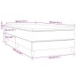 Giroletto a Molle con Materasso Nero 80x200 cm inTessuto