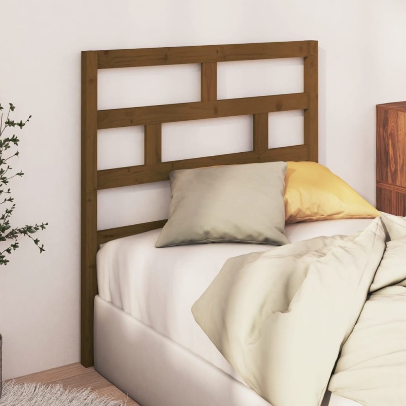 Testiera per Letto Miele 81x4x100 cm in Legno Massello di Pino Testiera per Letto Miele 81x4x100 cm in Legno Massello di Pino