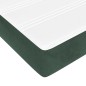 Giroletto a Molle con Materasso Verde Scuro 120x200 cm Velluto