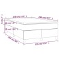 Giroletto a Molle con Materasso Verde Scuro 120x200 cm Velluto