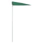 Ombrellone Semicircolare da Giardino con Palo 180x90 cm Verde Ombrellone Semicircolare da Giardino con Palo 180x90 cm Verde