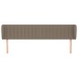 Testiera ad Orecchio Tortora 183x23x78/88 cm in Tessuto