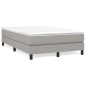 vidaXL Giroletto a Molle con Materasso Grigio Chiaro 120x200cm Tessuto