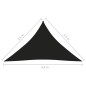 Parasole a Vela Oxford Triangolare 3,5x3,5x4,9 m Nero Parasole a Vela Oxford Triangolare 3,5x3,5x4,9 m Nero