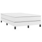 vidaXL Giroletto a Molle con Materasso Bianco 120x200 cm in Similpelle