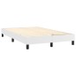 vidaXL Giroletto a Molle con Materasso Bianco 120x200 cm in Similpelle
