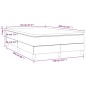vidaXL Giroletto a Molle con Materasso Bianco 120x200 cm in Similpelle