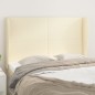Testiera ad Orecchio Crema 147x23x118/128 cm in Similpelle Testiera ad Orecchio Crema 147x23x118/128 cm in Similpelle