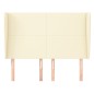 Testiera ad Orecchio Crema 147x23x118/128 cm in Similpelle Testiera ad Orecchio Crema 147x23x118/128 cm in Similpelle